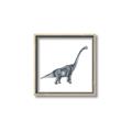 Picture of Gray Dino XIII _GroupedProduct_Square_Mini_ _GroupedProduct_Square_Canvas_Framed_
