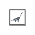 Picture of Gray Dino XIII _GroupedProduct_Square_Mini_ _GroupedProduct_Square_Canvas_Framed_