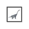 Picture of Gray Dino XIII _GroupedProduct_Square_Mini_ _GroupedProduct_Square_Canvas_Framed_