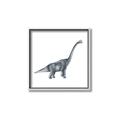 Picture of Gray Dino XIII _GroupedProduct_Square_Mini_ _GroupedProduct_Square_Canvas_Framed_