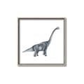 Picture of Gray Dino XIII _GroupedProduct_Square_Mini_ _GroupedProduct_Square_Canvas_Framed_