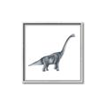Picture of Gray Dino XIII _GroupedProduct_Square_Mini_ _GroupedProduct_Square_Canvas_Framed_