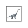 Picture of Gray Dino XIII _GroupedProduct_Square_Mini_ _GroupedProduct_Square_Canvas_Framed_