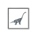 Picture of Gray Dino XIII _GroupedProduct_Square_Mini_ _GroupedProduct_Square_Canvas_Framed_