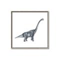 Picture of Gray Dino XIII _GroupedProduct_Square_Mini_ _GroupedProduct_Square_Canvas_Framed_