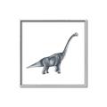 Picture of Gray Dino XIII _GroupedProduct_Square_Mini_ _GroupedProduct_Square_Canvas_Framed_