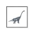 Picture of Gray Dino XIII _GroupedProduct_Square_Mini_ _GroupedProduct_Square_Canvas_Framed_
