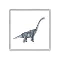Picture of Gray Dino XIII _GroupedProduct_Square_Mini_ _GroupedProduct_Square_Canvas_Framed_