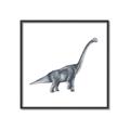 Picture of Gray Dino XIII _GroupedProduct_Square_Mini_ _GroupedProduct_Square_Canvas_Framed_