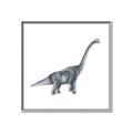 Picture of Gray Dino XIII _GroupedProduct_Square_Mini_ _GroupedProduct_Square_Canvas_Framed_