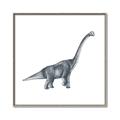 Picture of Gray Dino XIII _GroupedProduct_Square_Mini_ _GroupedProduct_Square_Canvas_Framed_