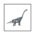 Picture of Gray Dino XIII _GroupedProduct_Square_Mini_ _GroupedProduct_Square_Canvas_Framed_