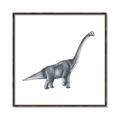 Picture of Gray Dino XIII _GroupedProduct_Square_Mini_ _GroupedProduct_Square_Canvas_Framed_