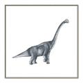 Picture of Gray Dino XIII _GroupedProduct_Square_Mini_ _GroupedProduct_Square_Canvas_Framed_