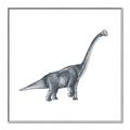 Picture of Gray Dino XIII _GroupedProduct_Square_Mini_ _GroupedProduct_Square_Canvas_Framed_