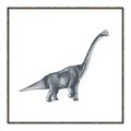 Picture of Gray Dino XIII _GroupedProduct_Square_Mini_ _GroupedProduct_Square_Canvas_Framed_