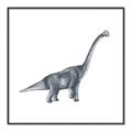 Picture of Gray Dino XIII _GroupedProduct_Square_Mini_ _GroupedProduct_Square_Canvas_Framed_