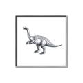 Picture of Gray Dino I  _GroupedProduct_Square_Mini_ _GroupedProduct_Square_Canvas_Framed_