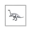 Picture of Gray Dino I  _GroupedProduct_Square_Mini_ _GroupedProduct_Square_Canvas_Framed_
