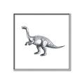 Picture of Gray Dino I  _GroupedProduct_Square_Mini_ _GroupedProduct_Square_Canvas_Framed_