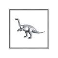 Picture of Gray Dino I  _GroupedProduct_Square_Mini_ _GroupedProduct_Square_Canvas_Framed_