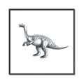 Picture of Gray Dino I  _GroupedProduct_Square_Mini_ _GroupedProduct_Square_Canvas_Framed_