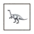 Picture of Gray Dino I  _GroupedProduct_Square_Mini_ _GroupedProduct_Square_Canvas_Framed_