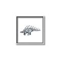 Picture of Gray Dino II _GroupedProduct_Square_Mini_ _GroupedProduct_Square_Canvas_Framed_