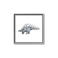 Picture of Gray Dino II _GroupedProduct_Square_Mini_ _GroupedProduct_Square_Canvas_Framed_