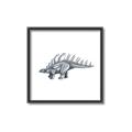 Picture of Gray Dino II _GroupedProduct_Square_Mini_ _GroupedProduct_Square_Canvas_Framed_