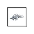 Picture of Gray Dino II _GroupedProduct_Square_Mini_ _GroupedProduct_Square_Canvas_Framed_