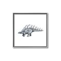 Picture of Gray Dino II _GroupedProduct_Square_Mini_ _GroupedProduct_Square_Canvas_Framed_