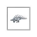 Picture of Gray Dino II _GroupedProduct_Square_Mini_ _GroupedProduct_Square_Canvas_Framed_