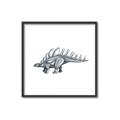 Picture of Gray Dino II _GroupedProduct_Square_Mini_ _GroupedProduct_Square_Canvas_Framed_