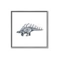 Picture of Gray Dino II _GroupedProduct_Square_Mini_ _GroupedProduct_Square_Canvas_Framed_