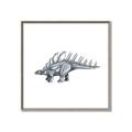 Picture of Gray Dino II _GroupedProduct_Square_Mini_ _GroupedProduct_Square_Canvas_Framed_