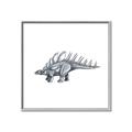 Picture of Gray Dino II _GroupedProduct_Square_Mini_ _GroupedProduct_Square_Canvas_Framed_