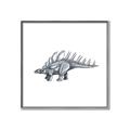 Picture of Gray Dino II _GroupedProduct_Square_Mini_ _GroupedProduct_Square_Canvas_Framed_