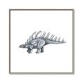 Picture of Gray Dino II _GroupedProduct_Square_Mini_ _GroupedProduct_Square_Canvas_Framed_