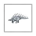 Picture of Gray Dino II _GroupedProduct_Square_Mini_ _GroupedProduct_Square_Canvas_Framed_