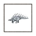 Picture of Gray Dino II _GroupedProduct_Square_Mini_ _GroupedProduct_Square_Canvas_Framed_