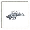 Picture of Gray Dino II _GroupedProduct_Square_Mini_ _GroupedProduct_Square_Canvas_Framed_