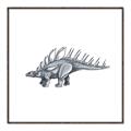 Picture of Gray Dino II _GroupedProduct_Square_Mini_ _GroupedProduct_Square_Canvas_Framed_