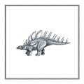 Picture of Gray Dino II _GroupedProduct_Square_Mini_ _GroupedProduct_Square_Canvas_Framed_