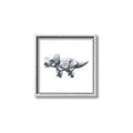 Picture of Gray Dino III _GroupedProduct_Square_Mini_ _GroupedProduct_Square_Canvas_Framed_