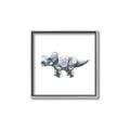 Picture of Gray Dino III _GroupedProduct_Square_Mini_ _GroupedProduct_Square_Canvas_Framed_