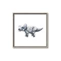 Picture of Gray Dino III _GroupedProduct_Square_Mini_ _GroupedProduct_Square_Canvas_Framed_