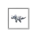 Picture of Gray Dino III _GroupedProduct_Square_Mini_ _GroupedProduct_Square_Canvas_Framed_