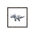 Picture of Gray Dino III _GroupedProduct_Square_Mini_ _GroupedProduct_Square_Canvas_Framed_