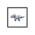 Picture of Gray Dino III _GroupedProduct_Square_Mini_ _GroupedProduct_Square_Canvas_Framed_